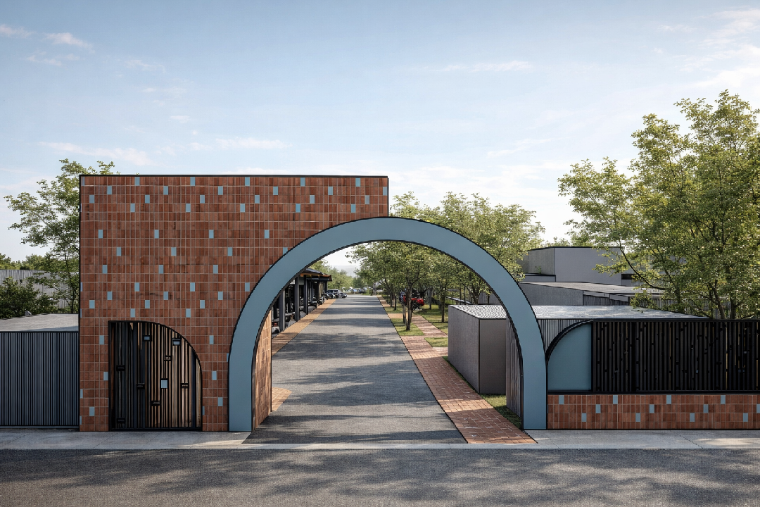 طراحی محوطه اداره آب بابلسر