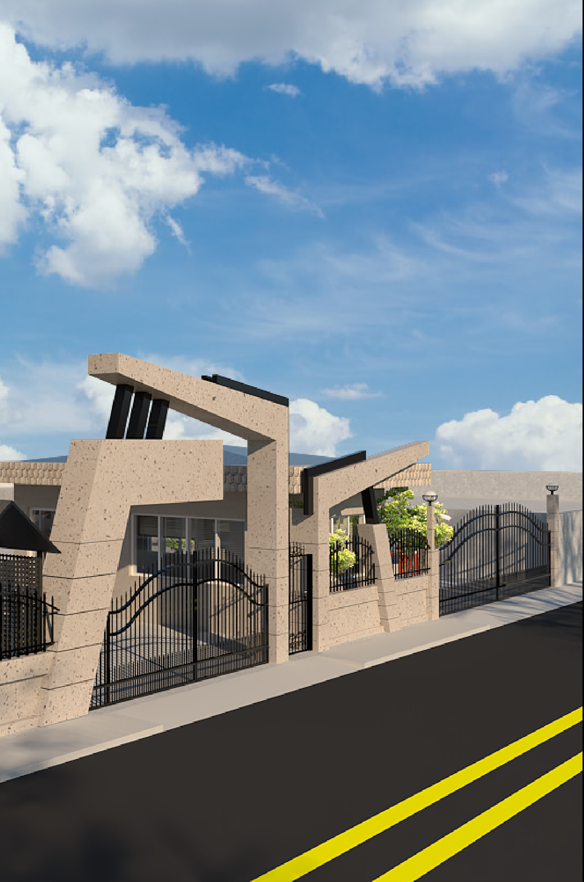 طراحی و اجرای سردرب کارخانه داروساحل