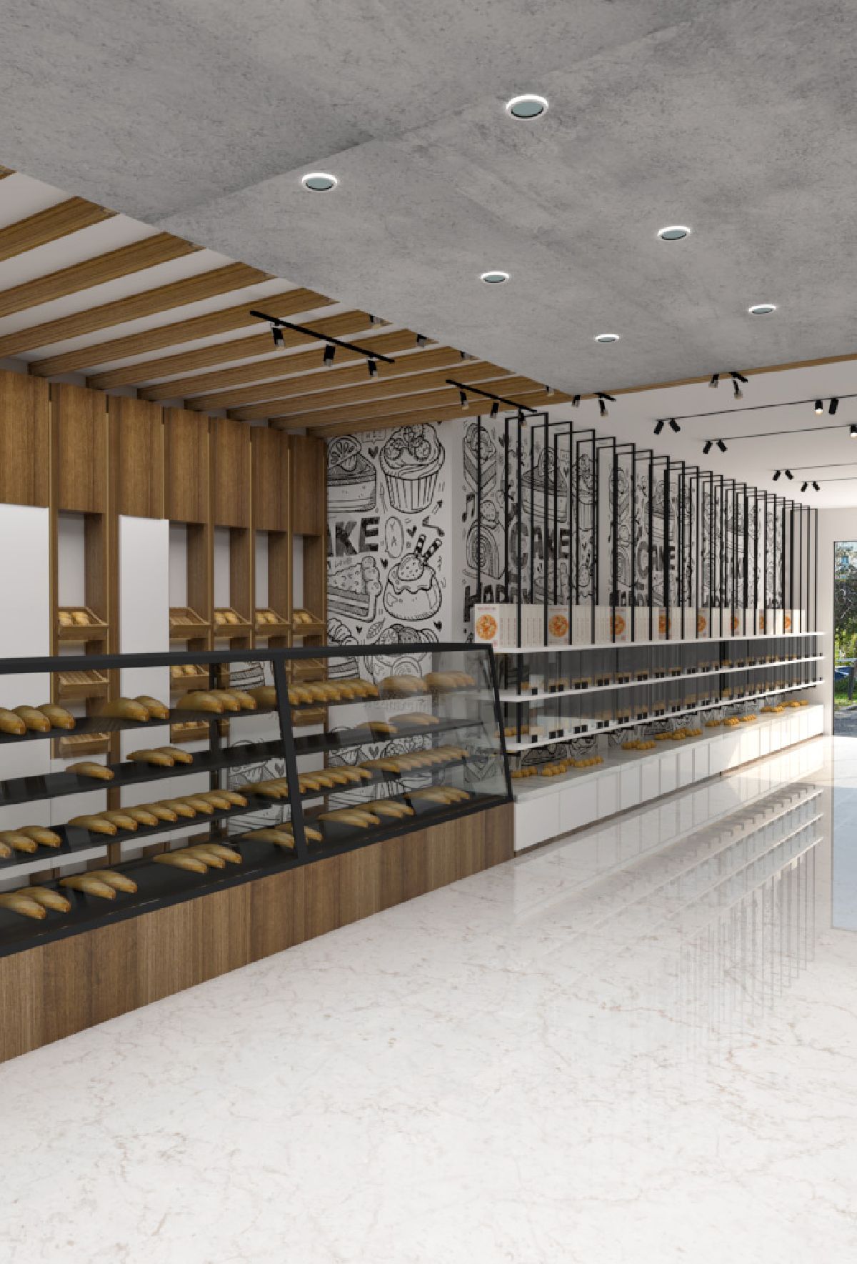 طراحی شیرینی‌سرای کارو